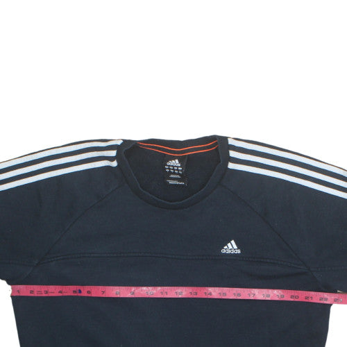 Adidas Men's Black Long Sleeve Crew Neck Pullover Sweatshirt L