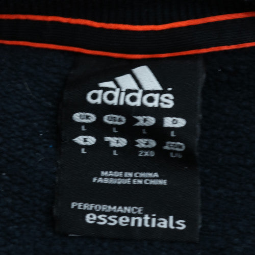 Adidas Men's Black Long Sleeve Crew Neck Pullover Sweatshirt L