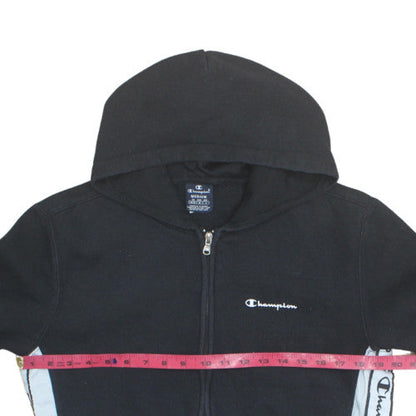 Champion Mens Black Full Zip Hoodie Medium Regular Fit