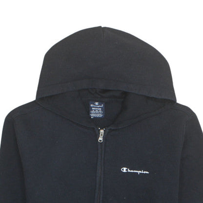 Champion Mens Black Full Zip Hoodie Medium Regular Fit