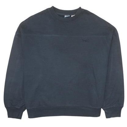 Levi's Mens Black Crew Neck Pullover Sweatshirt L Regular Fit