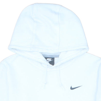 Nike Men's White Pullover Hoodie Small Regular Fit Fleece