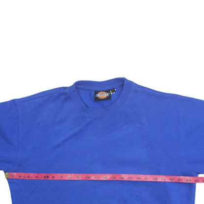 Dickies Mens Blue Crew Neck Sweatshirt L Classic Fit