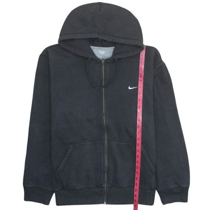 Nike Men's Black Full Zip Hoodie XL Fleece Sports Sweatshirt