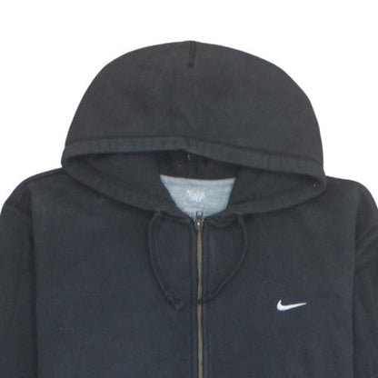 Nike Men's Black Full Zip Hoodie XL Fleece Sports Sweatshirt