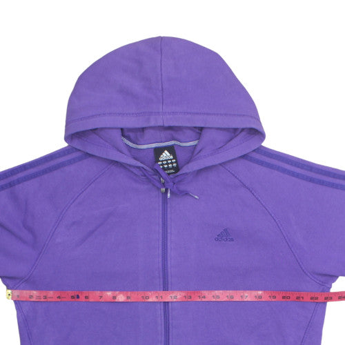 Adidas Men's Purple Full Zip Hoodie Size L Sportswear