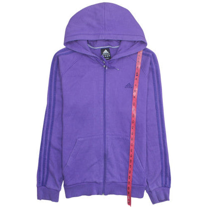 Adidas Men's Purple Full Zip Hoodie Size L Sportswear