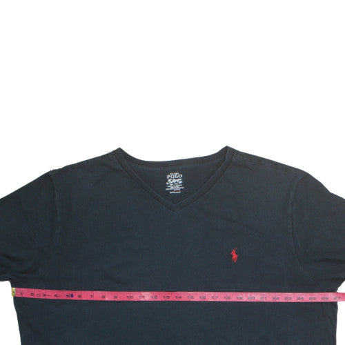 Polo Ralph Lauren Men's Black V-Neck Cotton T-Shirt XXL