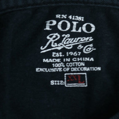 Polo Ralph Lauren Men's Black V-Neck Cotton T-Shirt XXL