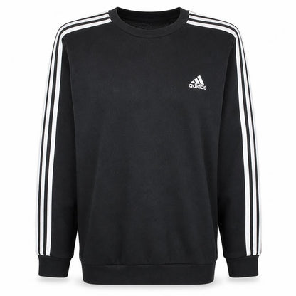 Adidas Mens Black Crew Neck Pullover Sweatshirt Size M