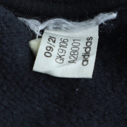 Adidas Mens Black Crew Neck Pullover Sweatshirt Size M