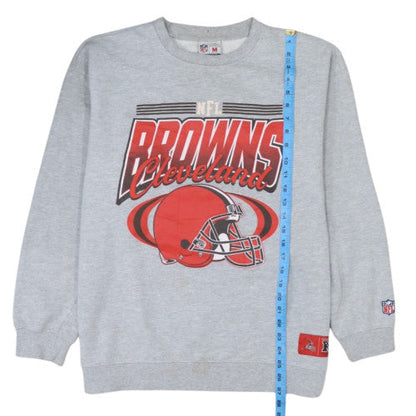 NFL Team Apparel Mens Grey Cleveland Browns Pullover Sweatshirt M