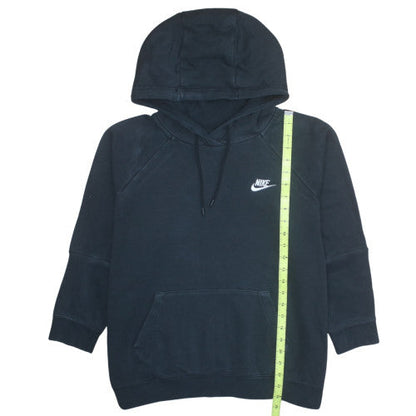 Nike Men’s Black Pullover Hoodie L Fleece Regular Fit Logo Sportswear
