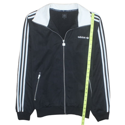 Adidas Men's Black Full Zip Collared Sweatshirt L Sports Style