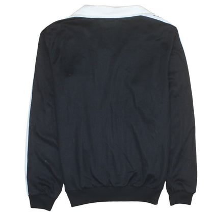 Adidas Men's Black Full Zip Collared Sweatshirt L Sports Style