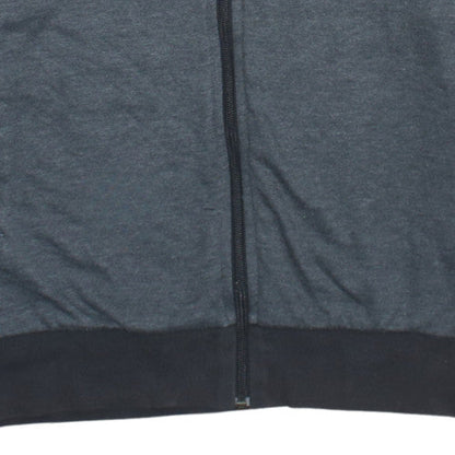 Adidas Mens Grey Full Zip Hoodie L Regular Fit Sportswear