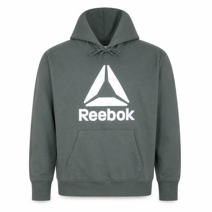 Reebok Men's Green Pullover Hoodie Size L Graphic Sportswear