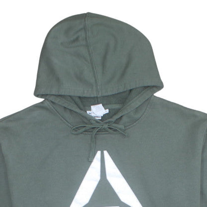 Reebok Men's Green Pullover Hoodie Size L Graphic Sportswear