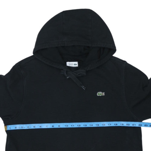 Lacoste Sport Men’s Black Pullover Hoodie XL Cotton Blend
