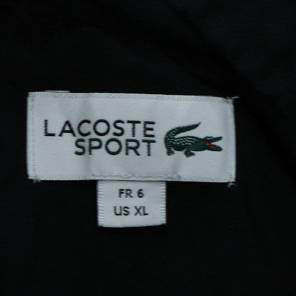 Lacoste Sport Men’s Black Pullover Hoodie XL Cotton Blend