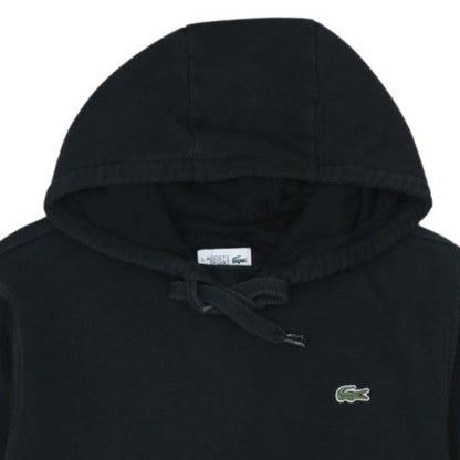 Lacoste Sport Men’s Black Pullover Hoodie XL Cotton Blend