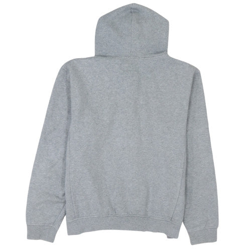 Fila Mens Grey Full Zip Hoodie L Logo Sports Cotton Blend Sweatshirt