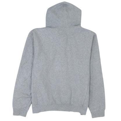 Fila Mens Grey Full Zip Hoodie L Logo Sports Cotton Blend Sweatshirt