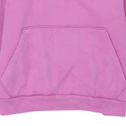 Puma Women Pink Pullover Hoodie XL Logo Cotton Sweatshirt