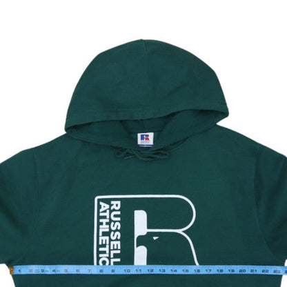 Russell Athletic Men's Green Pullover Hoodie L Sports Fleece
