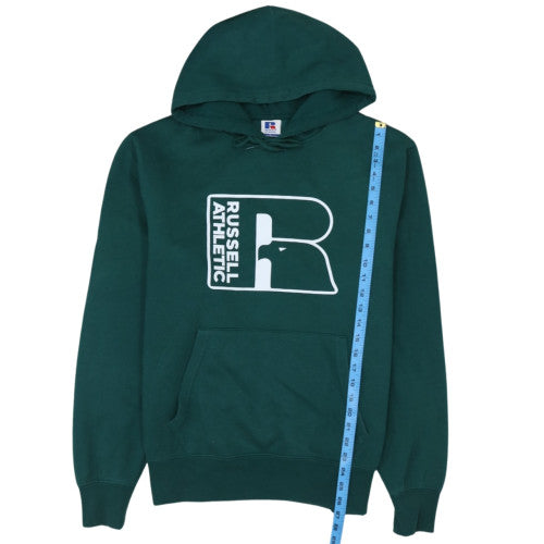 Russell Athletic Men's Green Pullover Hoodie L Sports Fleece