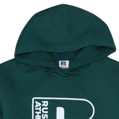 Russell Athletic Men's Green Pullover Hoodie L Sports Fleece