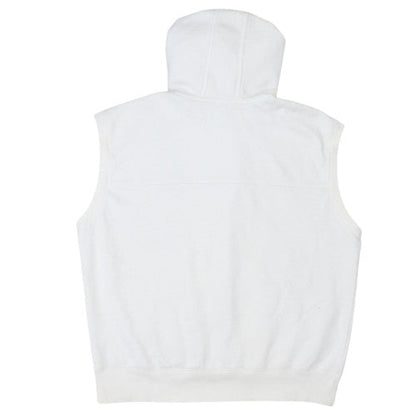 Nike Mens White Sleeveless Full Zip Hoodie XL Sportswear Vest