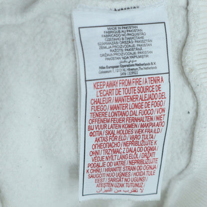 Nike Mens White Sleeveless Full Zip Hoodie XL Sportswear Vest