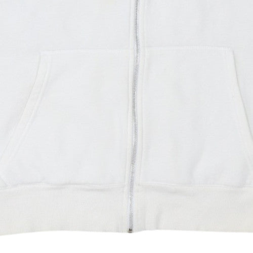 Nike Mens White Sleeveless Full Zip Hoodie XL Sportswear Vest