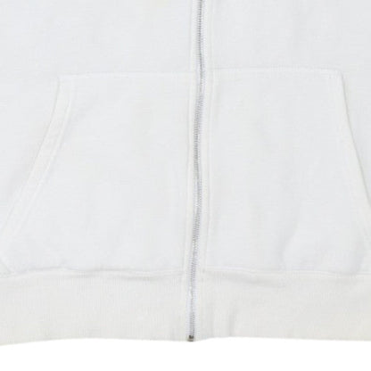 Nike Mens White Sleeveless Full Zip Hoodie XL Sportswear Vest