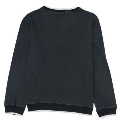 FILA Mens Black Large Crew Neck Logo Pullover Sweatshirt