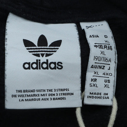 adidas Men's Black XL Pullover Hoodie Graphic Print Logo Fleece