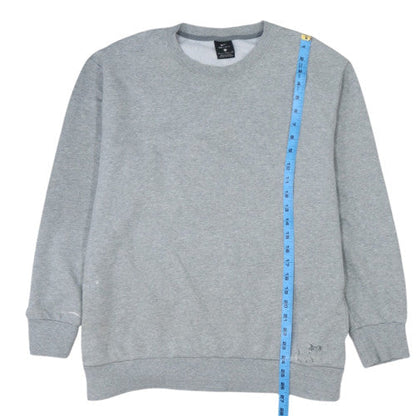 Nike Men Grey XL Dri-Fit Crew Neck Pullover Sweatshirt