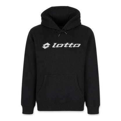 Lotto Men's Black Pullover Hoodie Size L Sports Fleece Sweatshirt