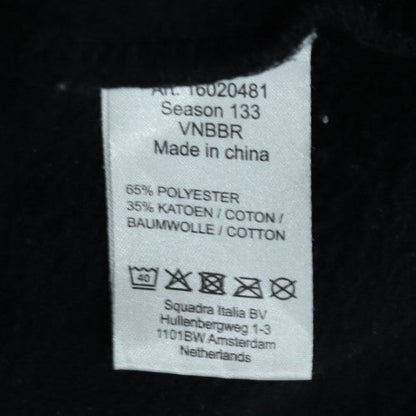 Lotto Men's Black Pullover Hoodie Size L Sports Fleece Sweatshirt