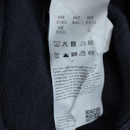 Hugo Boss Men's Navy Blue Crew Neck Sweatshirt XXL Classic Fit