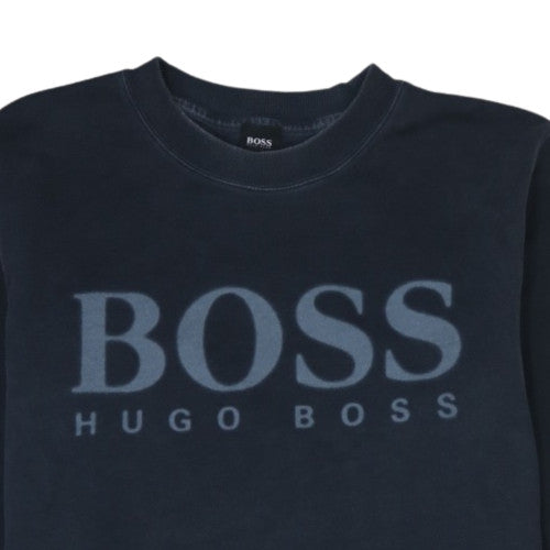 Hugo Boss Men's Navy Blue Crew Neck Sweatshirt XXL Classic Fit