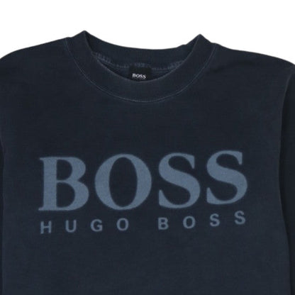 Hugo Boss Men's Navy Blue Crew Neck Sweatshirt XXL Classic Fit