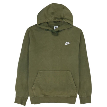 Nike Men's Green Pullover Hoodie L Fleece Regular Fit