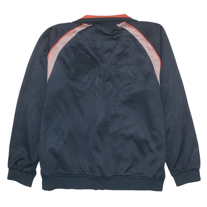 Reebok Men’s Black Track Jacket L Colourblock Retro Full Zip