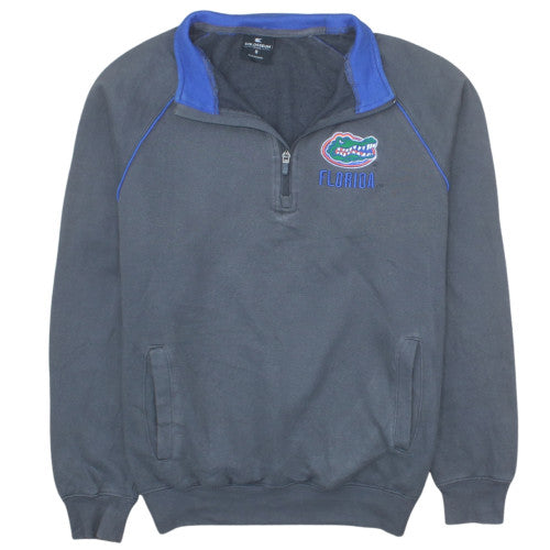 Colosseum Mens Grey Florida Gators 1/4 Zip Pullover Sweatshirt Size S