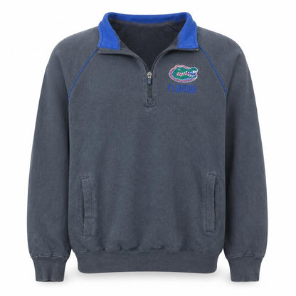 Colosseum Mens Grey Florida Gators 1/4 Zip Pullover Sweatshirt Size S