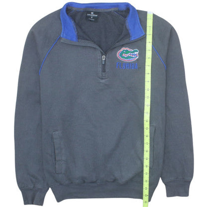 Colosseum Mens Grey Florida Gators 1/4 Zip Pullover Sweatshirt Size S