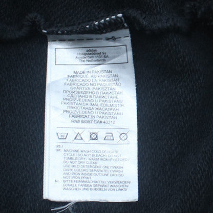 adidas Mens Black 2XL Pullover Hoodie with Logo Print