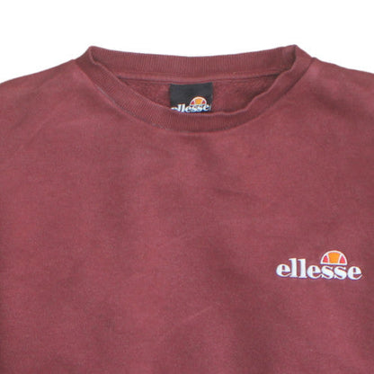 Ellesse Mens Brown Crew Neck Pullover Sweatshirt M